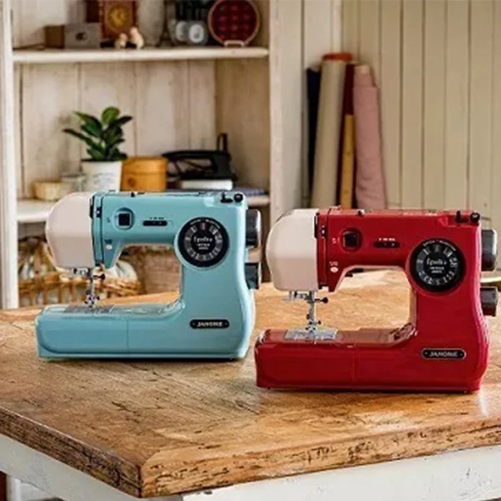 MODEL Sewing Machine Model Pink/Blue/Red Household Mini Electric Sewing Machine Crafting Plastics Home Sewing Machine Home