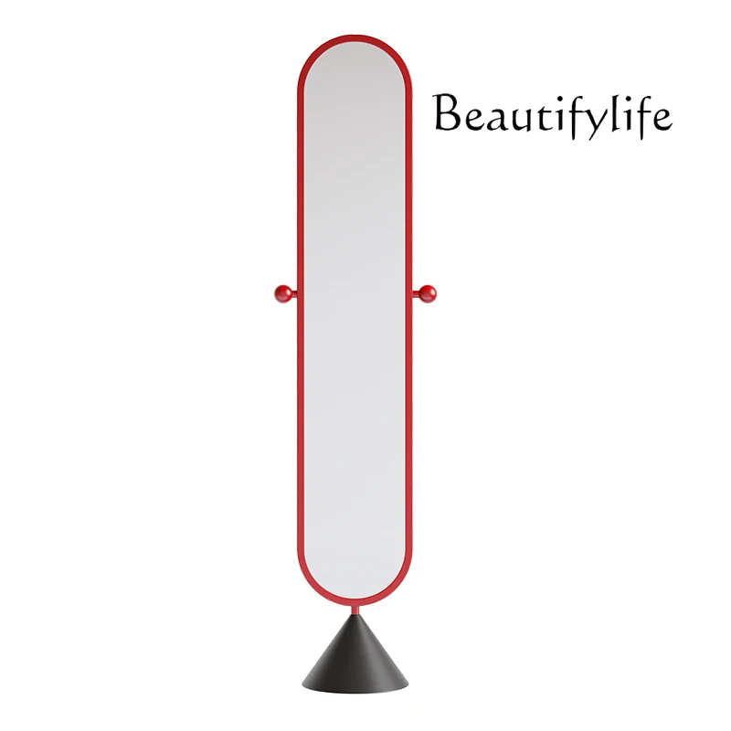 

Легкое роскошное вращающееся зеркало в полный рост, зеркало в полный рост во французском кремовом стиле от пола до потолка, зеркало для дома, спальни, гостиной