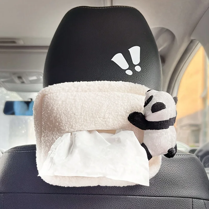 1PC plush bear/flower decoration car tissue box, car decoration, novice driver gift, holiday gift