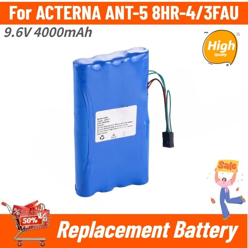 

High Quality 8HR-4/3FAU Battery 9.6V 4000mAh for ACTERNA ANT-5 Brand New Replacement Battery