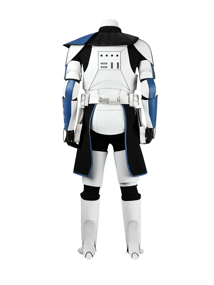 Movie Rex Cosplay Costume Men Captain Battle Suits Full Set Halloween Carnival Party Clothing