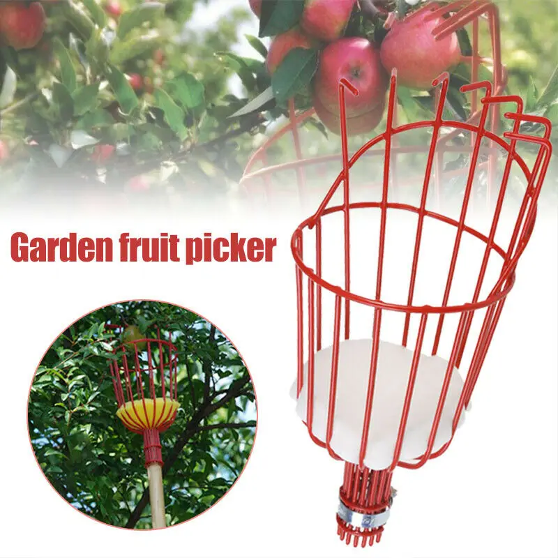 

1Pcs Fruit Picker Orchard Gardening Apple Peach High Tree Picking Tools Fruit Catcher Collector Gardening Garden Fruit Picking