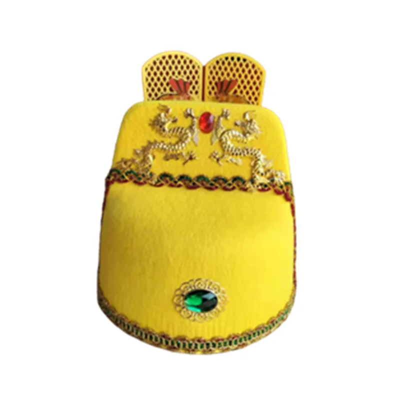 2 colors China Ming dynasty emperor hat Chinese ancient China Vintage hat performance cosplay Drama activities opera hat