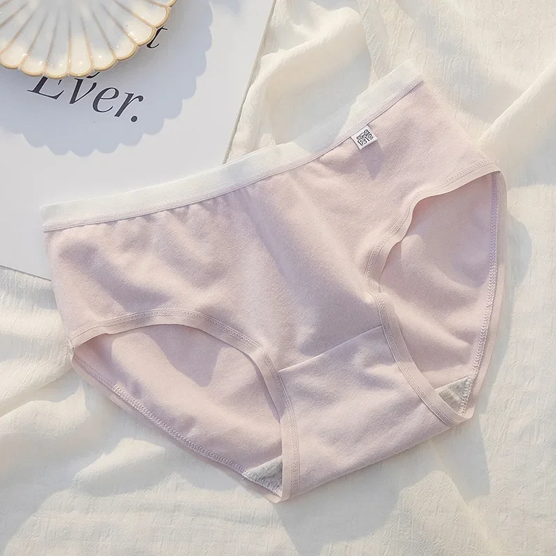 فتاة المراهقين السراويل الأطفال الطلاب القطن الصلب M L XL ملابس داخليّة حريمي 6 قطعة/الوحدة سراويل الخصر الأوسط ملخصات الشباب