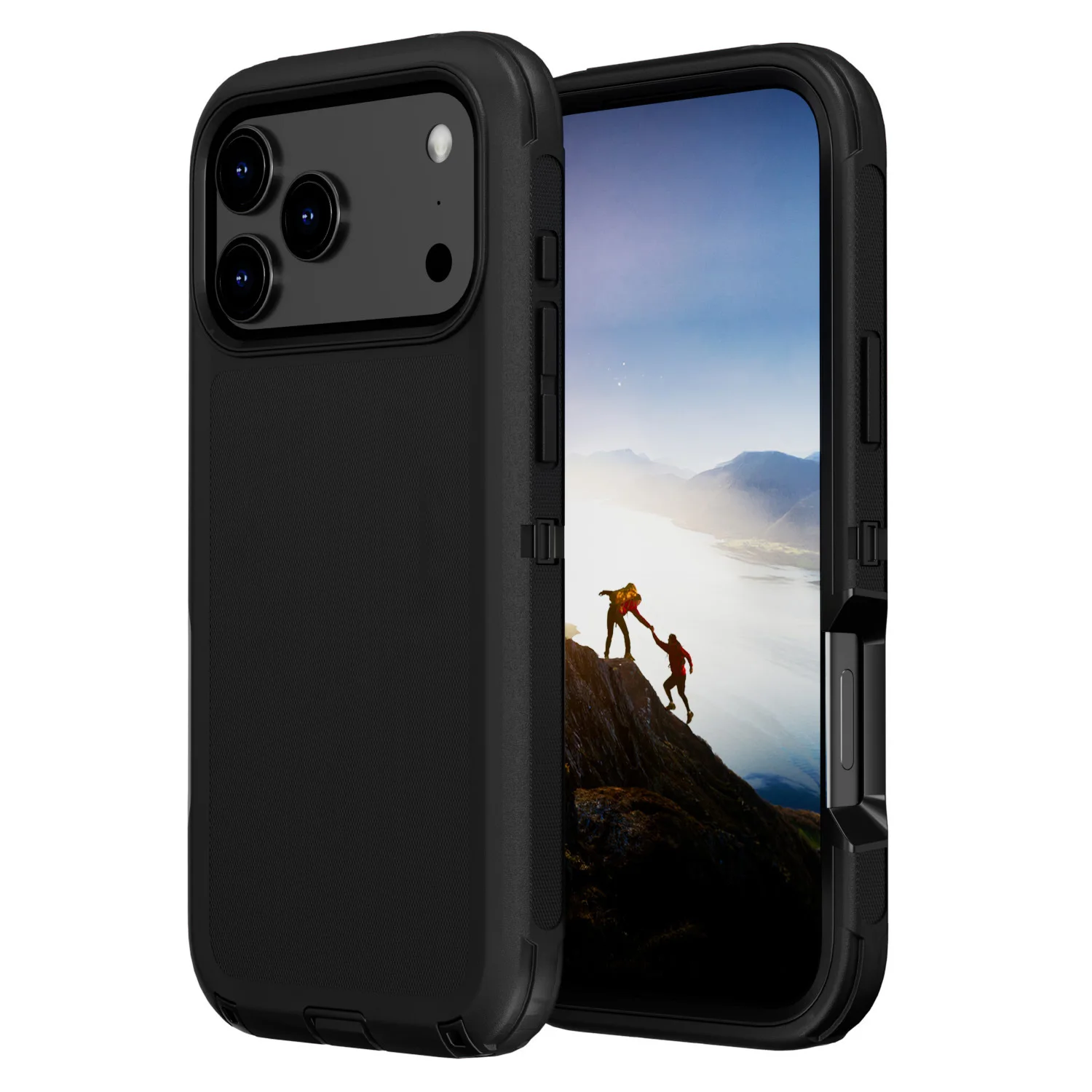 For iPhone 17 Pro Max/17 Pro/17 Air/17 Military Grade Dual Layer Case - Shockproof Full Body Heavy Duty Cover