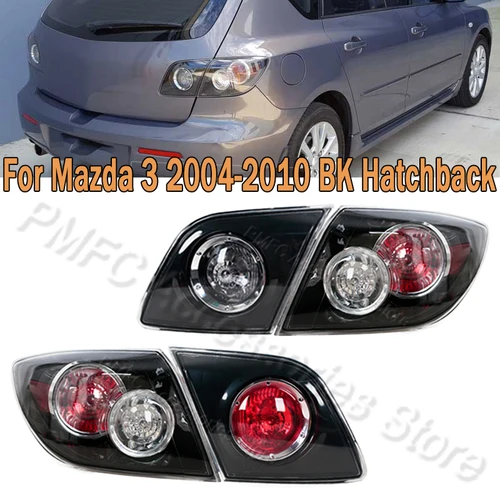 Conjunto de luz trasera, luz de freno, accesorios de coche para Mazda 3 BK Hatchback 2004-2010 216-1984L-UQ 216-1984R