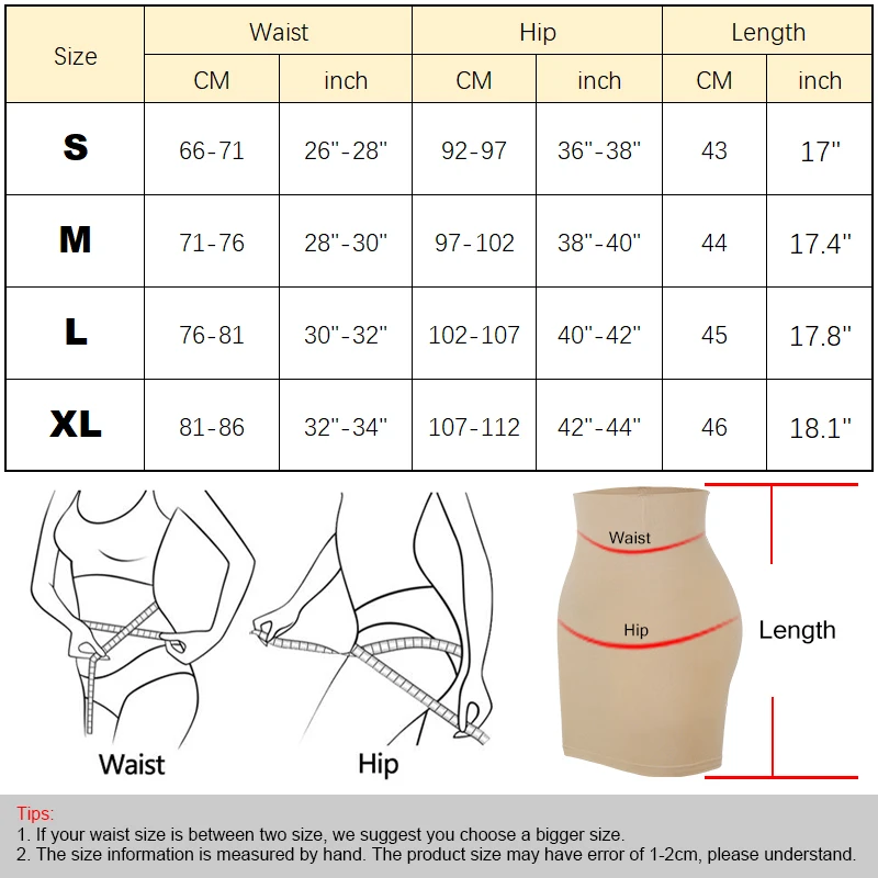 Womens Half Slip Shapewear for Under Dresses Built in Panties High Waist Tummy Control Skirt Sexy Butt Lifter Body Shaper Skirts