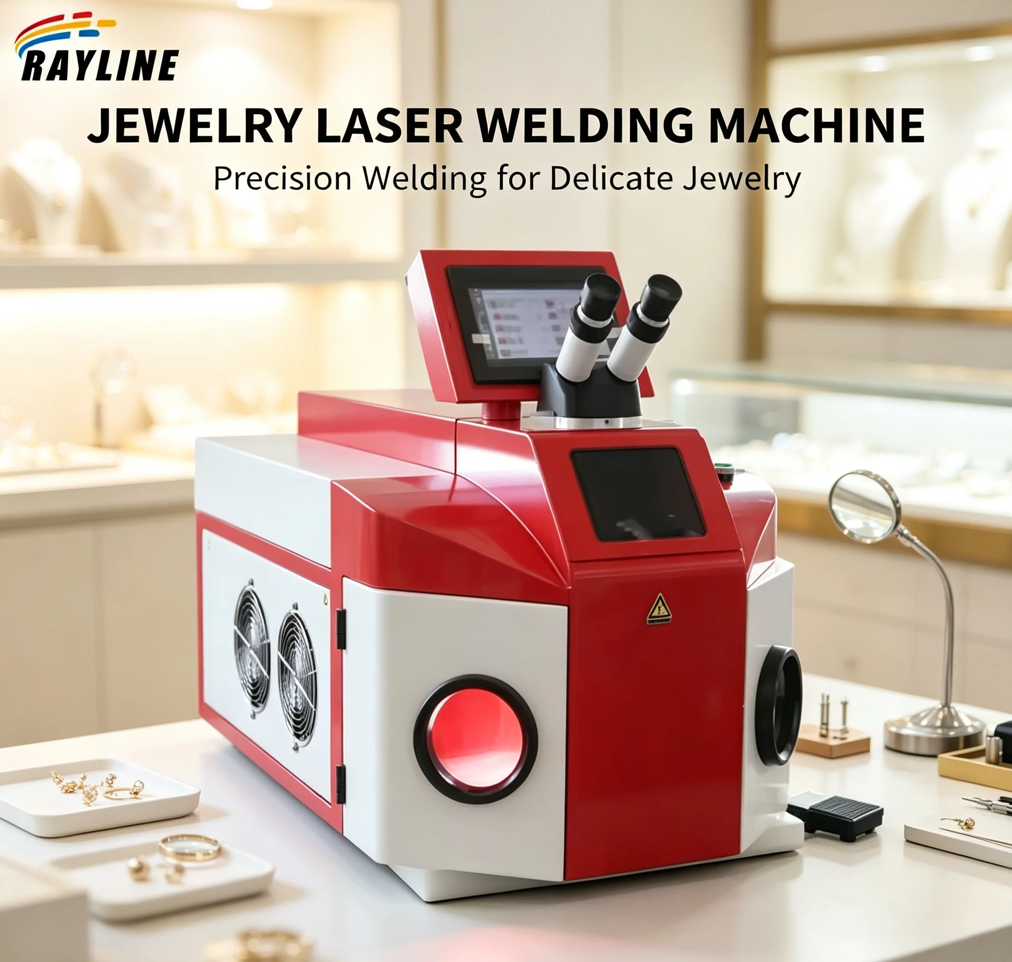 LASER MACHIN 200W Jewelry Laser Welding Machine with CCD Touch Screen for Gold Silver Chain Ring Pendant Spot Yag Laser Welders