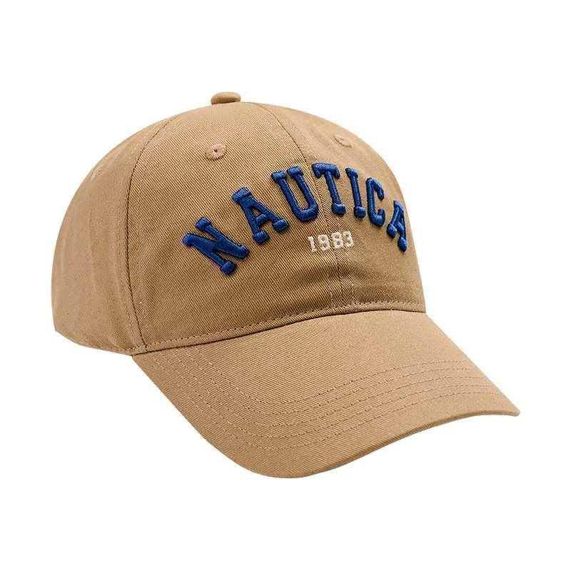 NAUTICA Pure Cotton Men's and Women's Outdoor Baseball Caps, Multifunctional Soft Top Sun Hats, Casual Hats, Snowmobile Hats