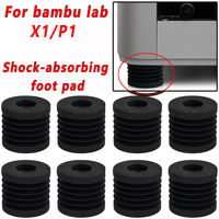 For Bambu Lab X1/P1 Shock-absorbing foot pad Upgrade Anti Vibration Feet Pad Anti-slip Anti-Shock Dust-proof Rubber Foot Pad