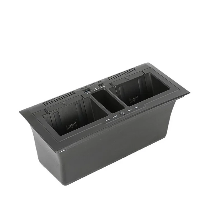 Suitable for Land Rover New Defender Wireless Dual Slot Phone USB Car Charger Central Control Storage Box 11090 Modifica