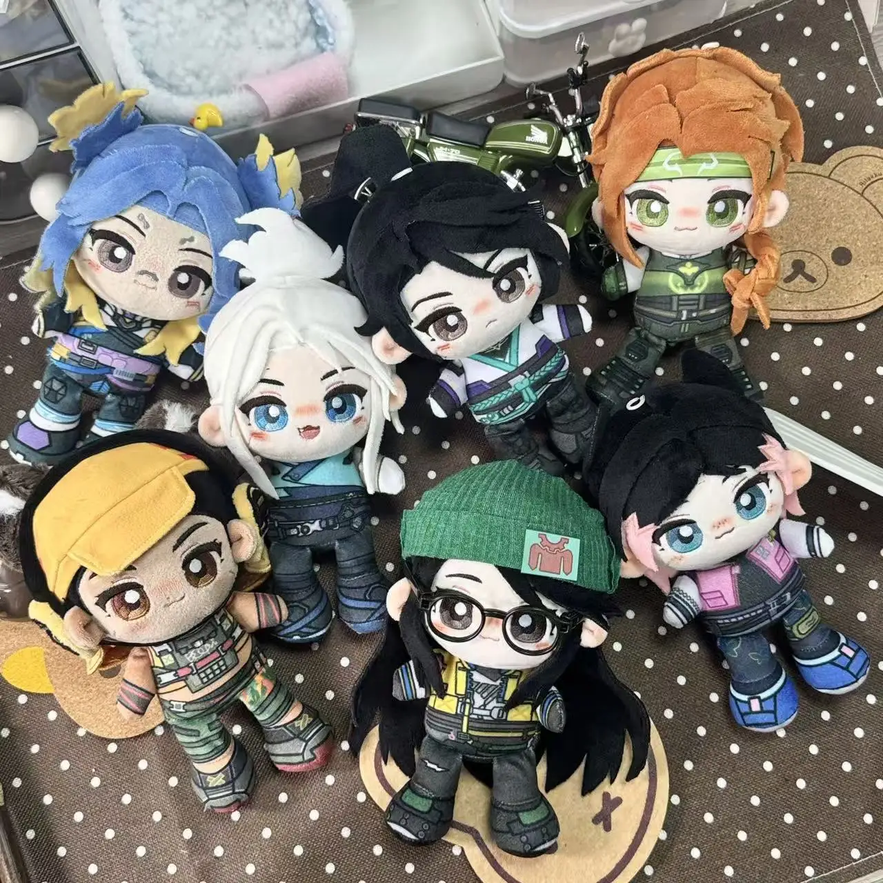 Stuffed AnimaFearless Wawa Series 15cm Sitting Body Cotton Doll Gekko Jett Sage Clove Neon Plush Stuffed Toy Gift for Game Fans
