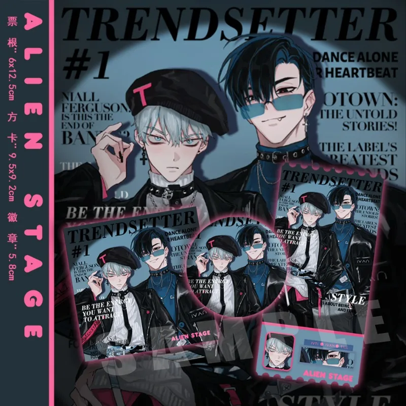 الغريبة المرحلة Ivti إيفان حتى Xavier زر دبوس لطيف أنيمي شخصية الكرتون بروش شارة ظهره اكسسوارات بطاقة كعب