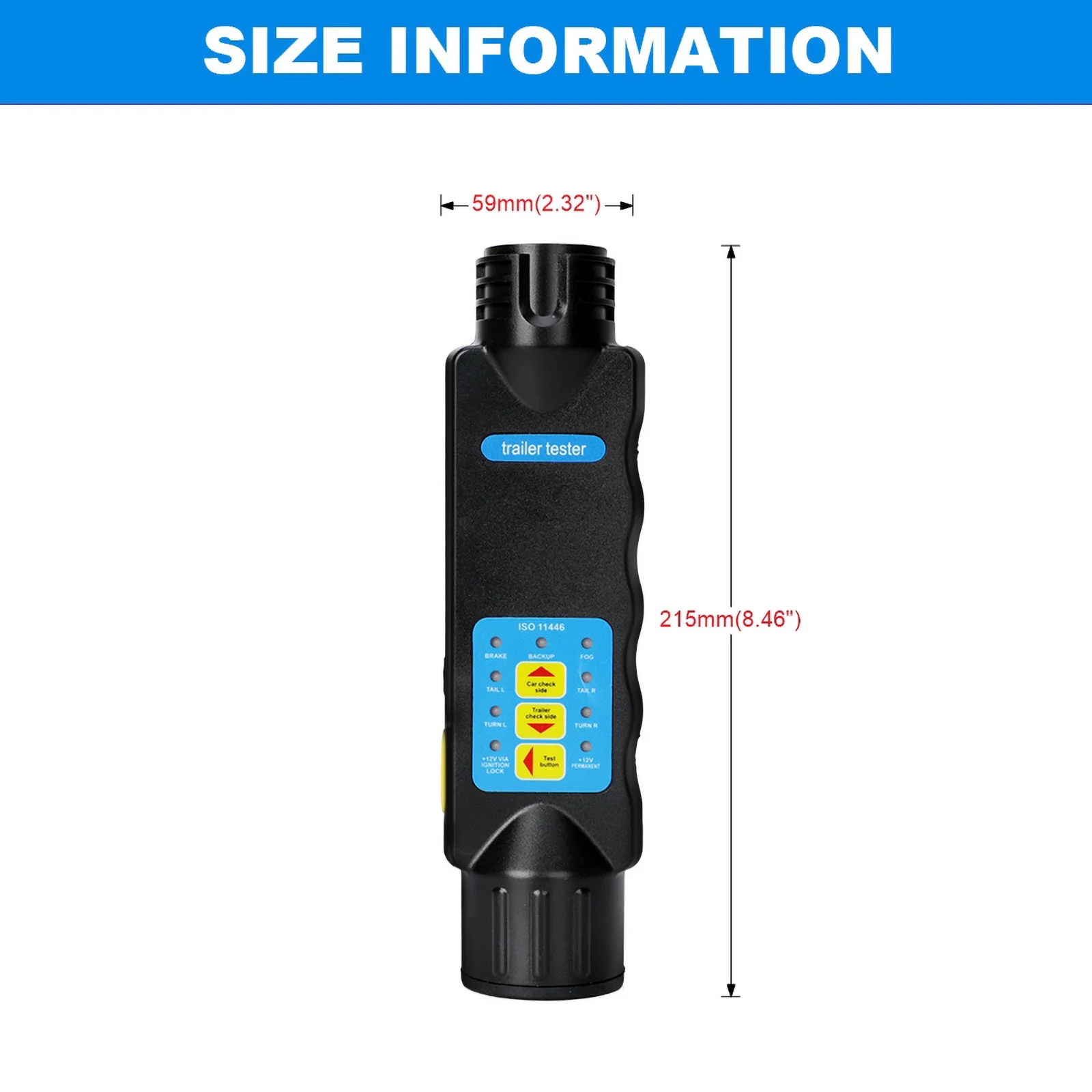 12V Trailer Tester 13 Pin Adapter Diagnostic Tools Wiring Check Light Test Plug Socket Car Truck Caravan Accessories Universal