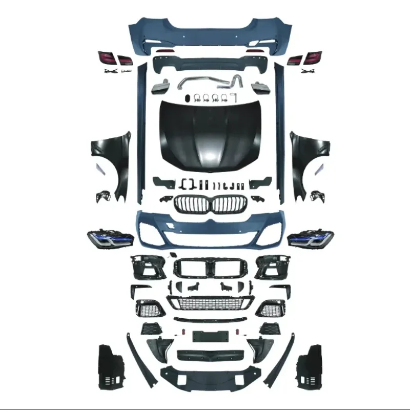 

Suitable for BMW 5 Series F10 Modified G30 M-Tech Style Front Rear Bumper Hood Fenders Full Body Kit No Cutting Required