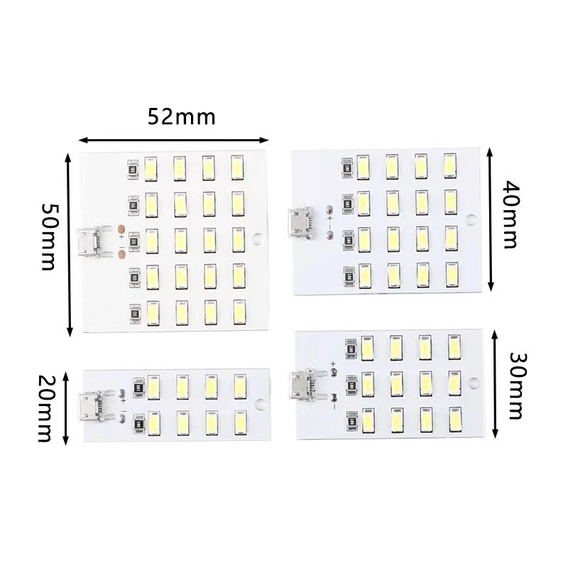 하이 퀄리티 5730 Smd 화이트 Mirco USB 5730 LED 조명 패널, USB 모바일 조명, 비상등 야간 조명, 5V, 430mA ~ 470mA