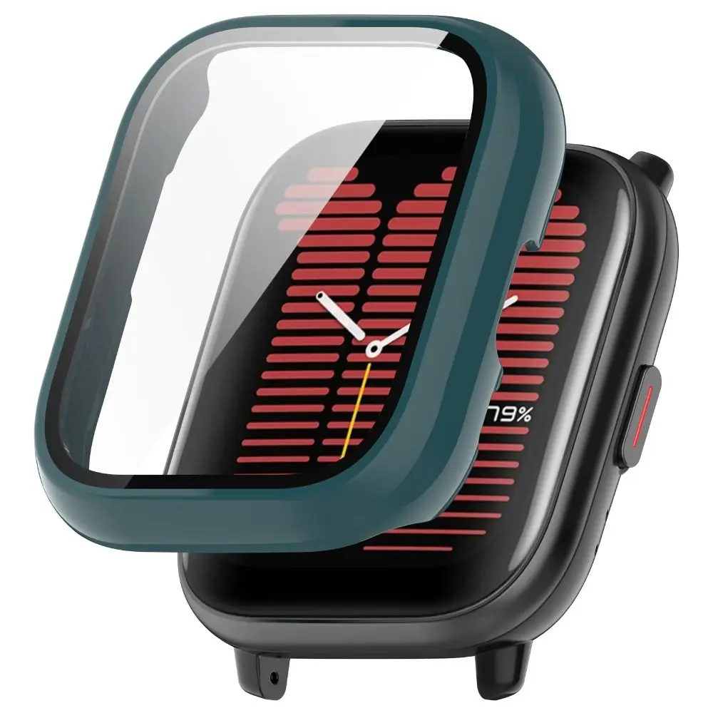 Protective Case For Amazfit Active Full Cover Screen Protector Tempered Glass Film Bumper Shell