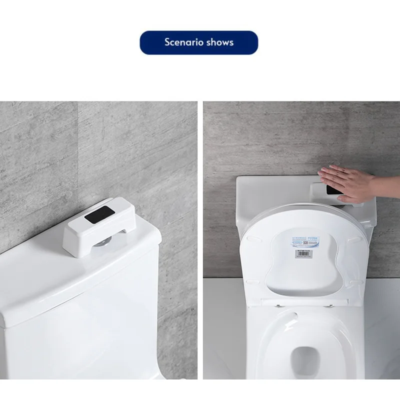 White USB Automatic Smart Toilet Sensor Home Toilets Waterproof Ipx5 Charging Infrared Flusher Flushing for Flush Contact-free