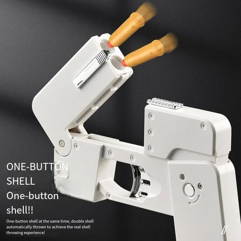 Folding mobile phone simulation toy gun 15 shell soft bomb troll convenient small gun model