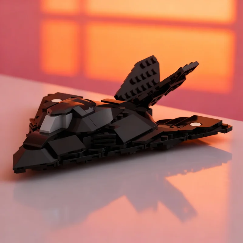 223 stuks MOC Lockheed Martin F Nighthawk Model Bouwstenen Architectuur Kerstcadeaus DIY Speelgoed Creatief Idee Onderwijs