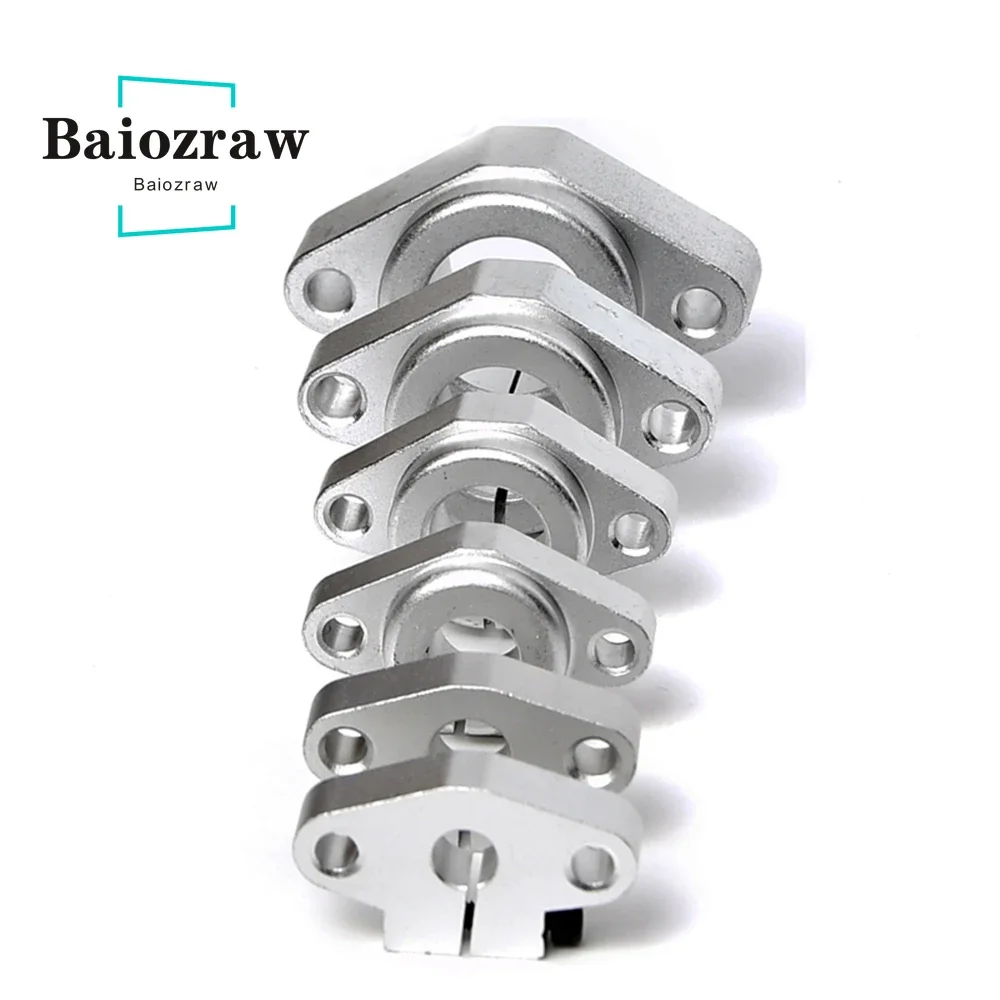 Linear Optical Axis SHF Support Aluminum Alloy Bearing Frame Polished Rod Holder Linear Rail Shaft Support 3D Printer Parts 1pcs