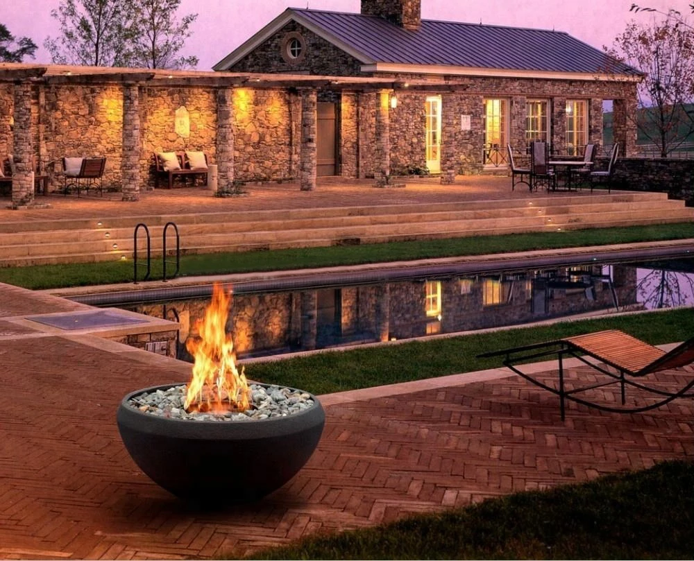 Hot Sale FR-20 Outdoor Use Stainless Steel Bio Ethanol Fireplace Round