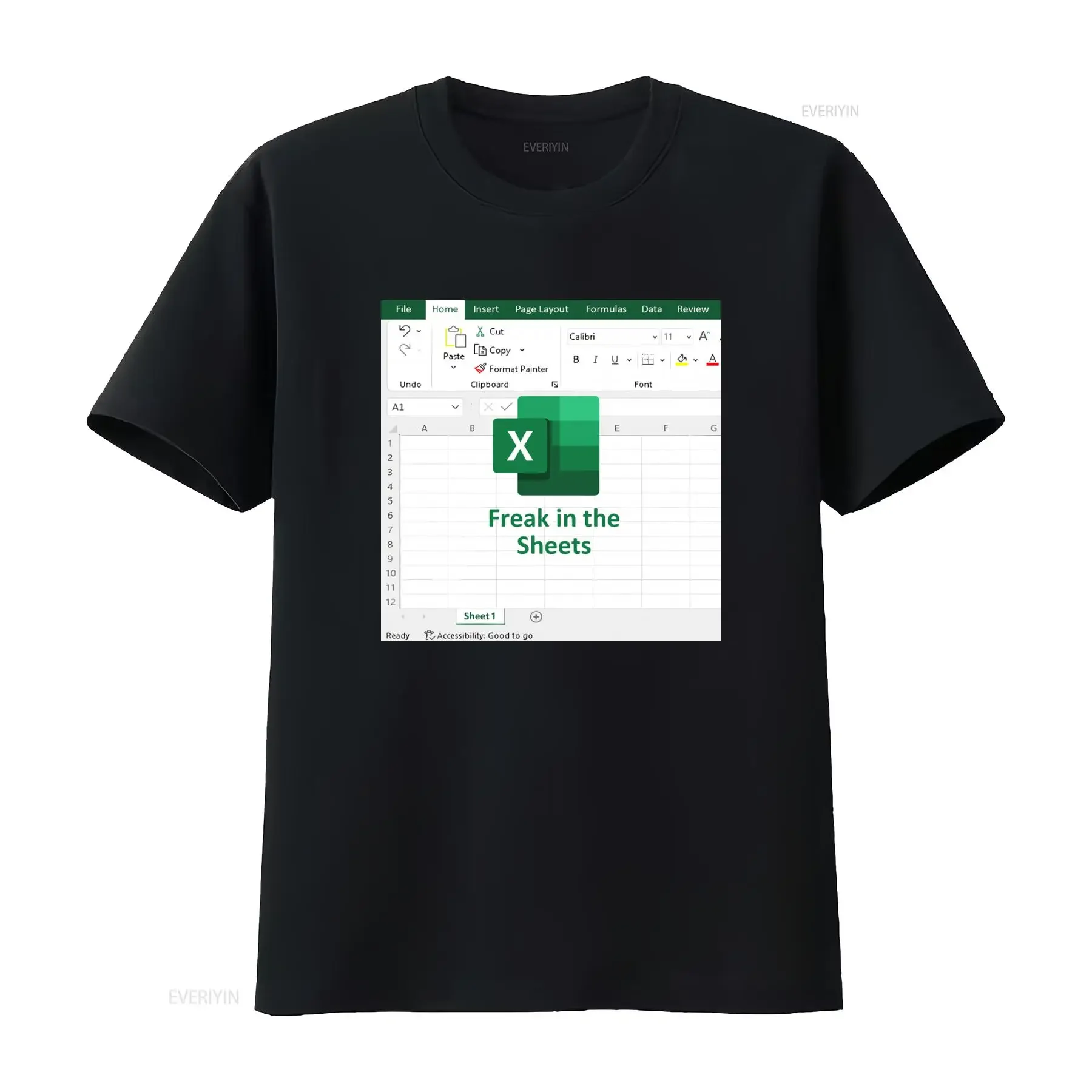 T-shirt « Freak In The Sheets » drôle pour comptable Excel, analyseur de données, bureau, style vintage, délavé, unisexe, respirant, vêtements de créateur
