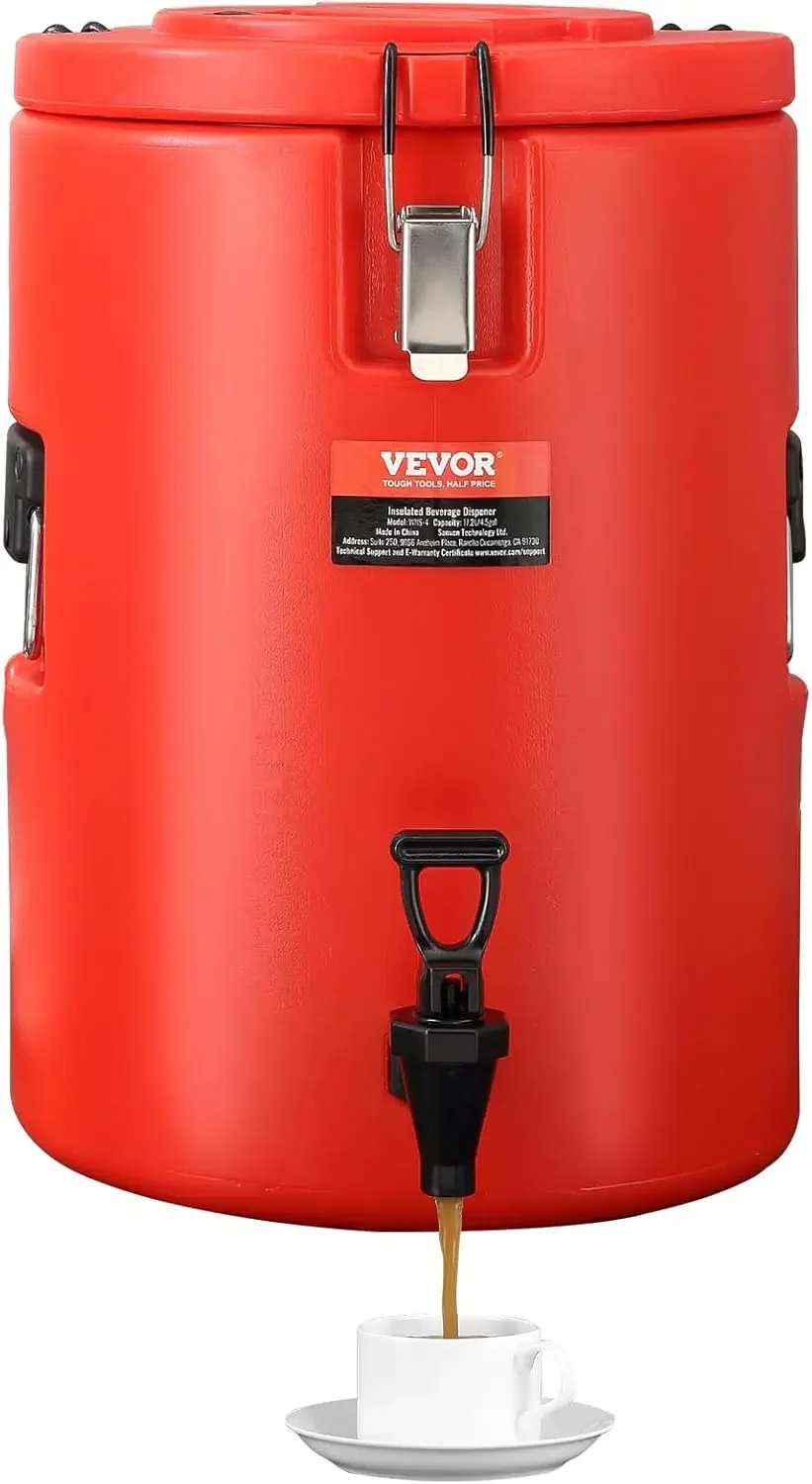 

Stainless Steel Insulated Beverage Dispenser, 4.5 Gallon 17.2 Liter, Thermal Hot and Cold Drink Server Dispenser