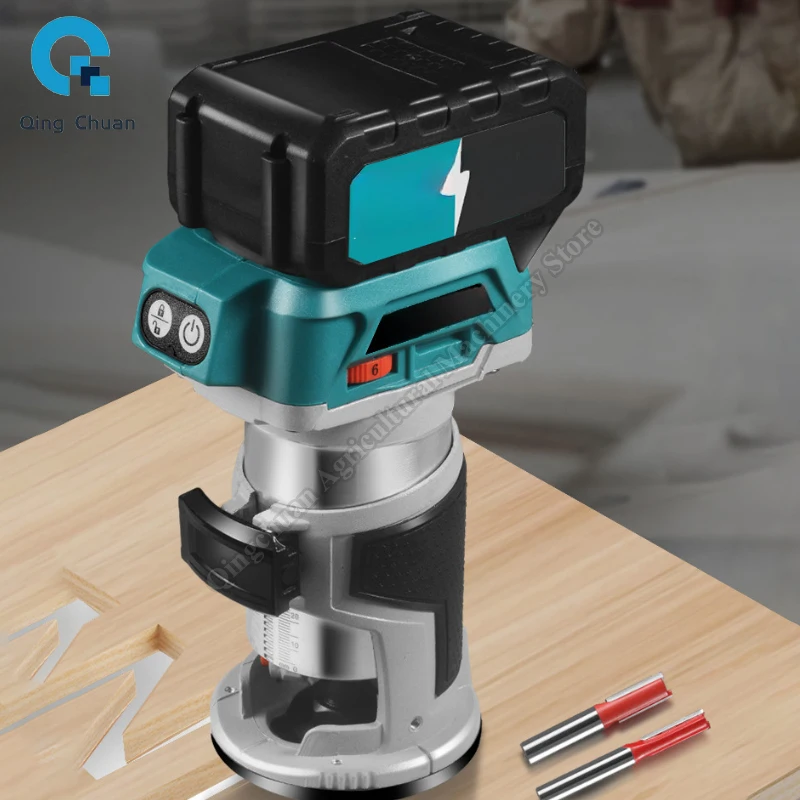Flat Edge Trimmer Brushless Lithium Battery Multi Functional Engraving Handheld Rechargeable Wood Hole Digging Machine