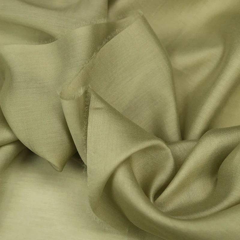 

Pure Colors Silk Fabric Light Breathable for Sun-proof Clothing Shirt Dress Fashion Desinger Fabric Sewing Accessories