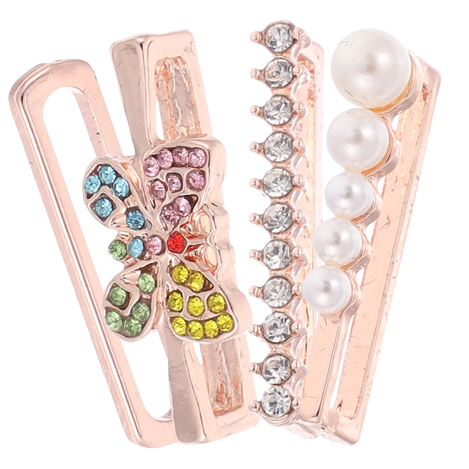 

4pcs Watchb Decorative Ring for Metal Charm Bling naments Women Accessories