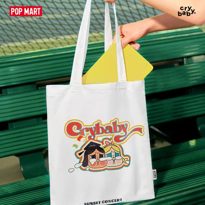 

POPMART CRYBABY Sunset Concert Series Canvas Shoulder Bag Cute Anime Figure Ornaments Trend Gift Collection