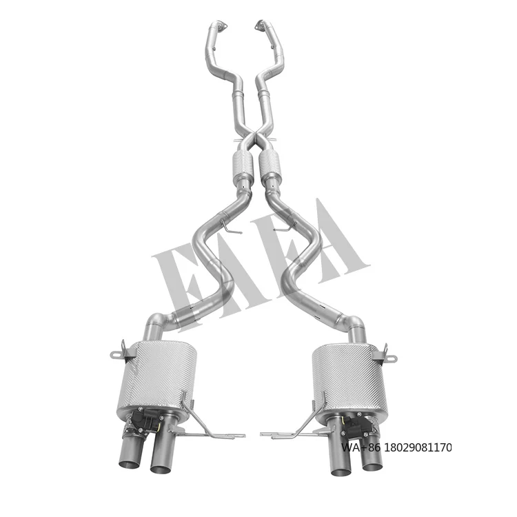 

For M3 E92 4.0L Car Exhaust System Upper Rear Segment Electric Valve Muffler Exhaust High Performance Cat Back Exhaust Pipe