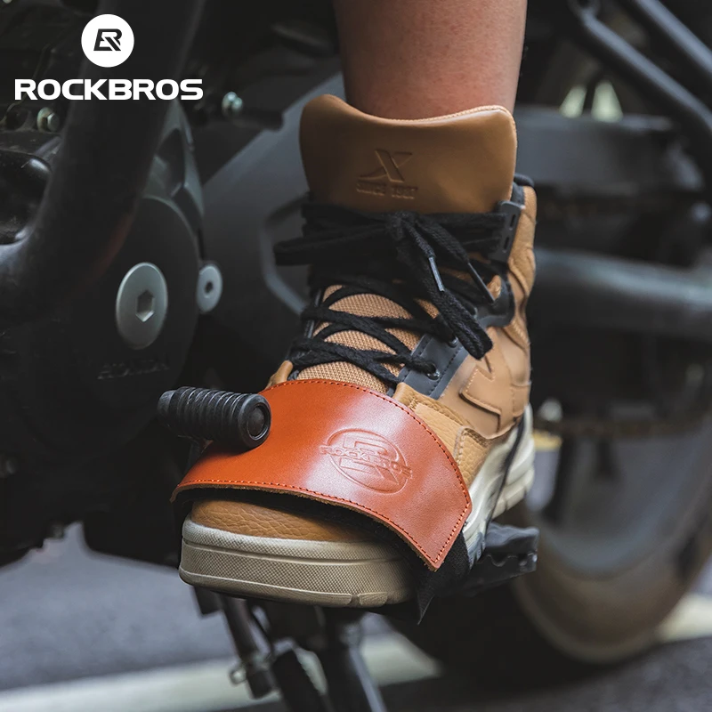 ROCKBROS Motorcycle Shoes Protection Anti-Slip Rubber Motorcycle Gear Shift Lever Cover Shoe Boot Protector for Riding