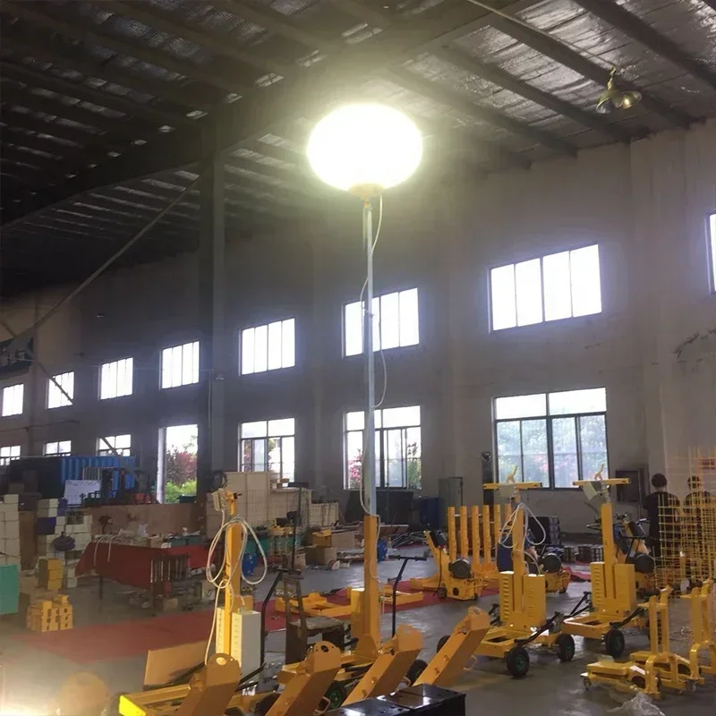 2026 Industrial Emergency Outdoor 4X1000W Green Power Trailer Kubota Telliescopic Solar Lighting 8M High Mast Mobile Light Tower