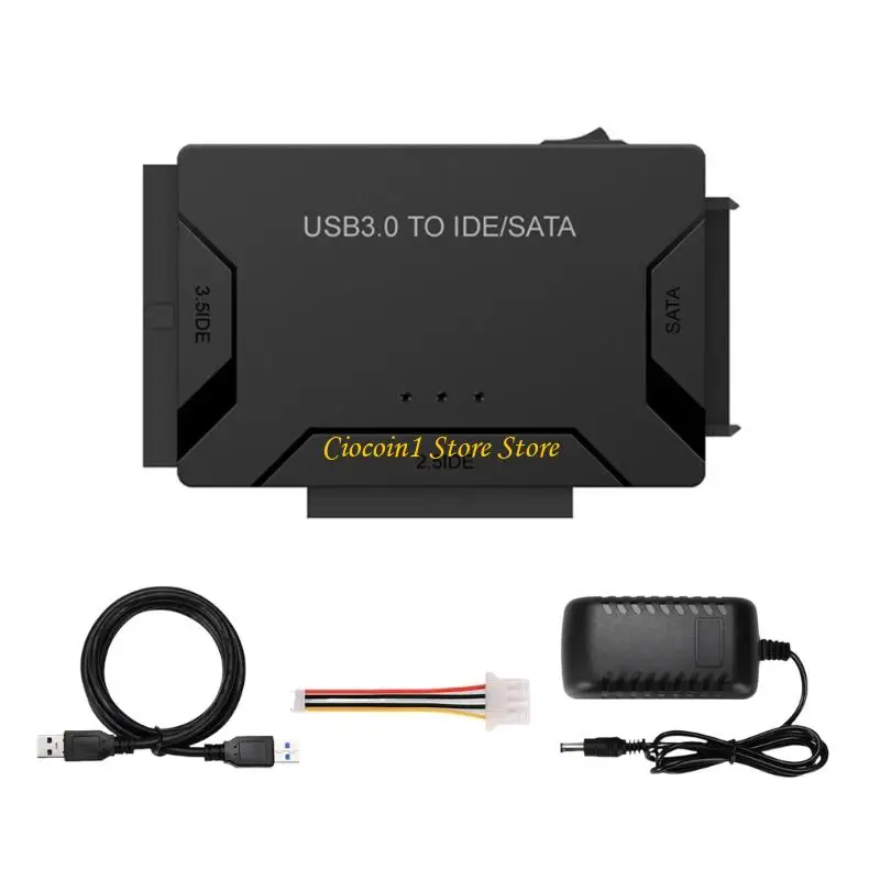 A3PC USB3.0 to IDE SATAs Hard Drive Adapters for 2.5Inch and 3.5Inch Drive for Backups