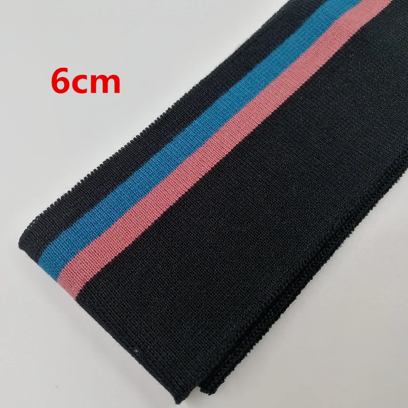 JIETAI-Black Stripe Rib Fabric, Mercerized Cotton, DIY Sewing, Telas Cloth Accessories, Collar Costura Tissues, Top Grade Soft