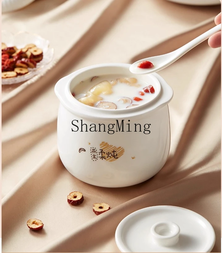 ZYY الحساء المقاوم للماء المنزلية وعاء الحساء الكهربائي التلقائي حساء السيراميك الصغيرة آلة الطبخ متعددة الوظائف