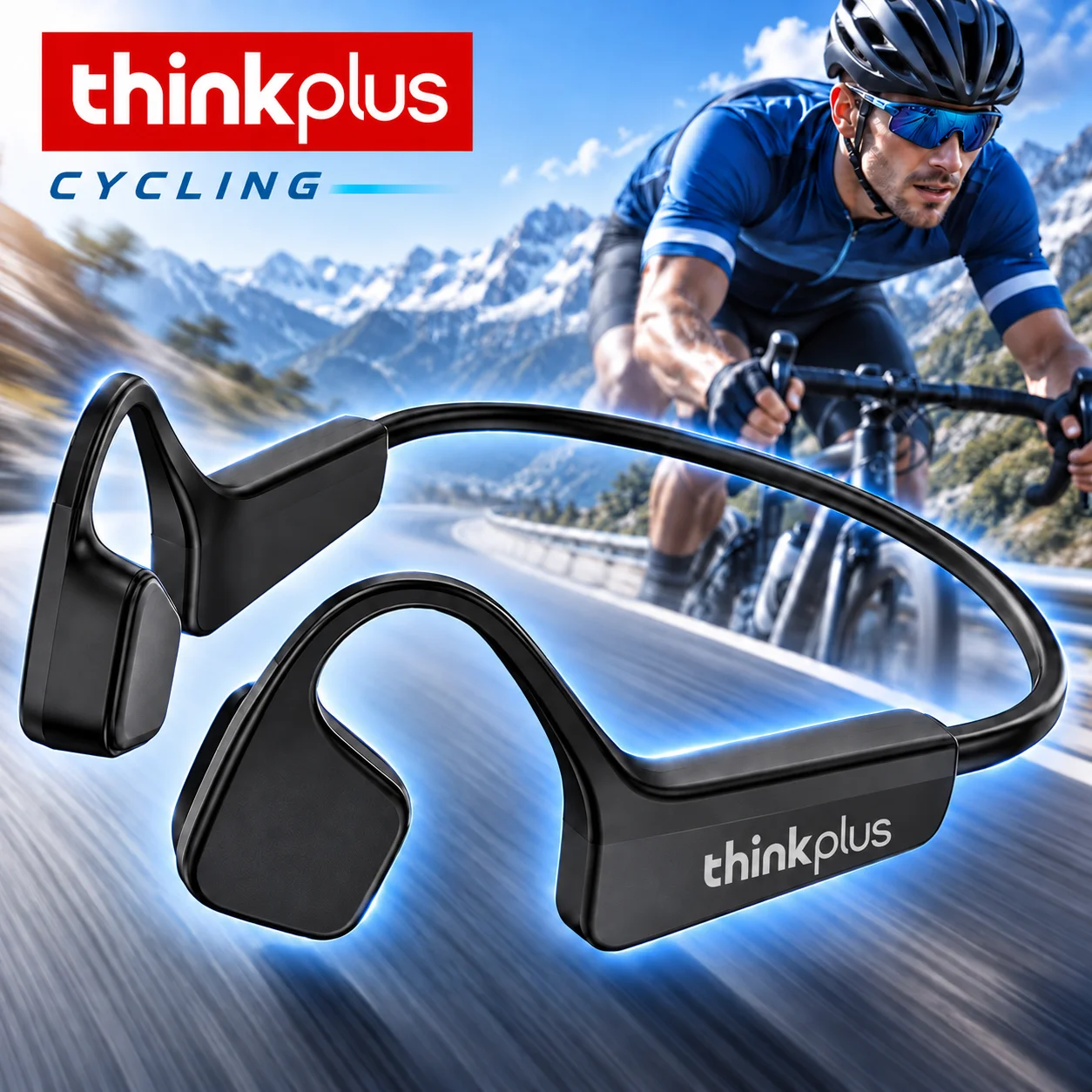 Bone Conduction Running Headphones - Écouteurs Bluetooth 5.3 à conduction osseuse