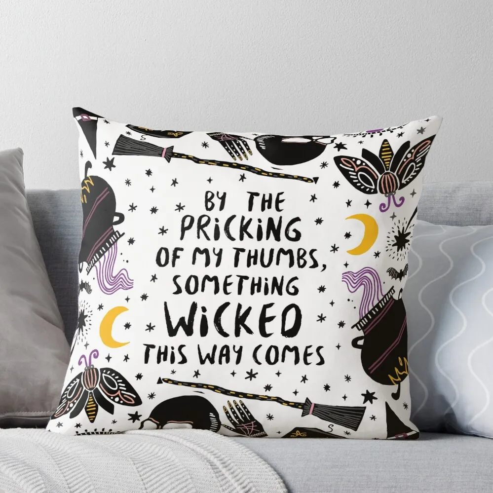 By the pricking of my thumbs, something wicked this way comes Throw Pillow Marble Cushion Cover Pillowcases Cushion Covers Sofa