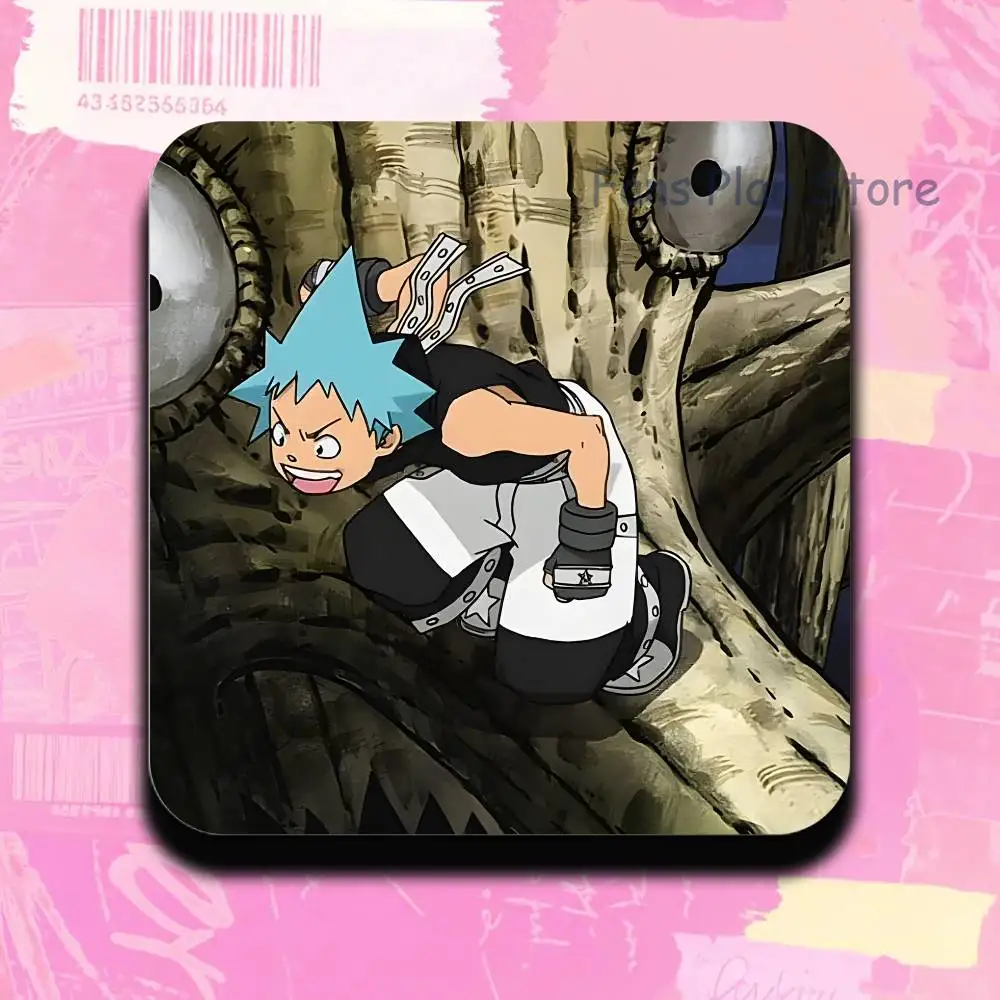 Black Star S-Soul Anime E-Eater Sublimation Magnet Cartoon Anime Fridge Magnets Personalized Sublimation Products For Kitchen