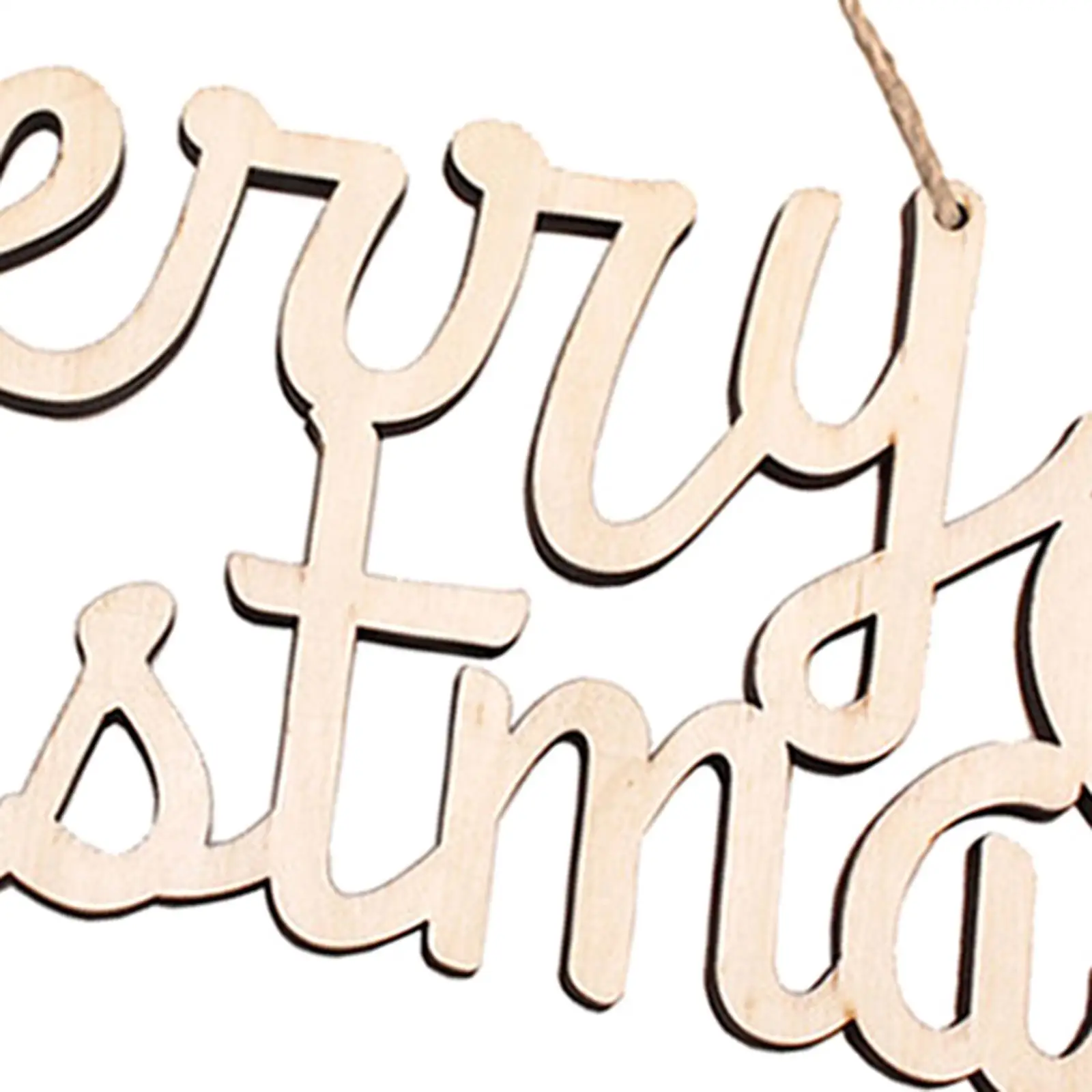 Merry Christmas แขวนผนังไม้ป้ายไม้ Cutout Letter Plaque Holiday Wall Art แผ่นสําหรับเตาผิงงานปาร์ตี้ Yard