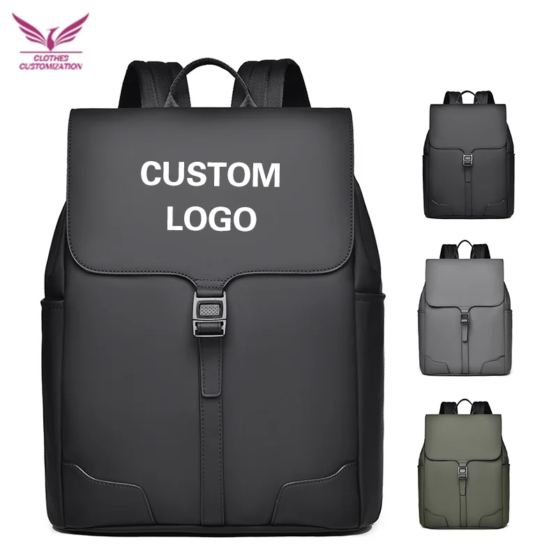Custom Your Logo Backpack Waterproof Travel Bag Personality Customization 15 inch  Business Men's Backpack Computer Bag Gift Bag