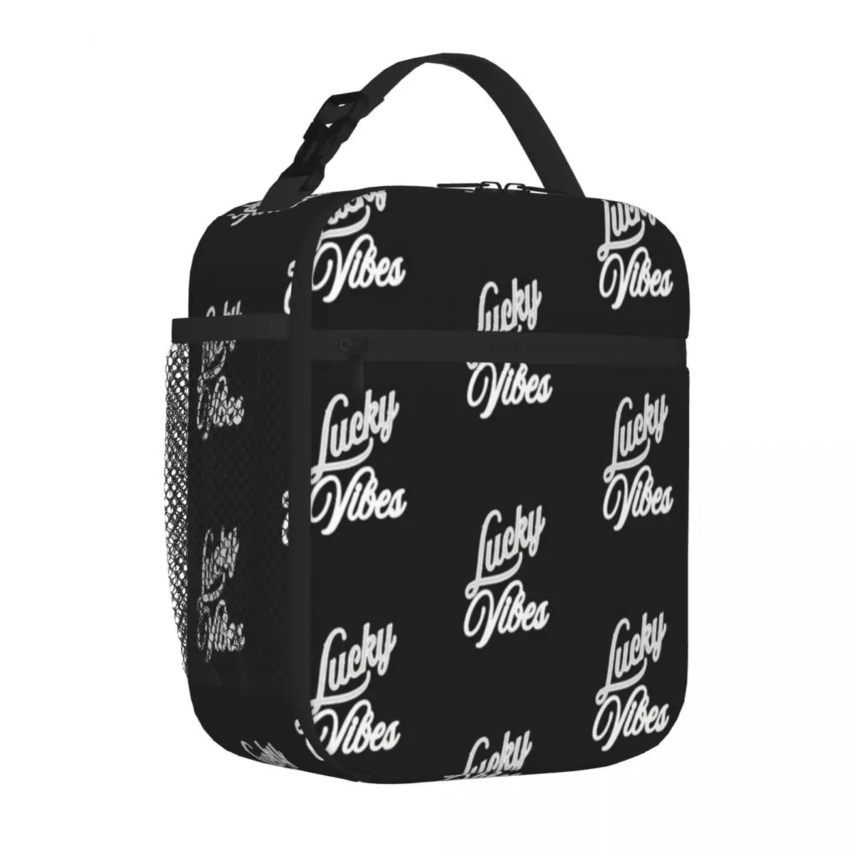 Hot Sale Lucky Vibes Animal Print Travel Lunch Bag Playground Snack Nylon Lunch Bag