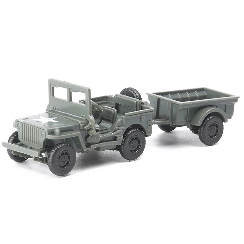 1/72 US Willys Jeep MB General Purpose Car Army Truck Military Vehicle Army Men Toy DIY Assembly Off-road Car Model