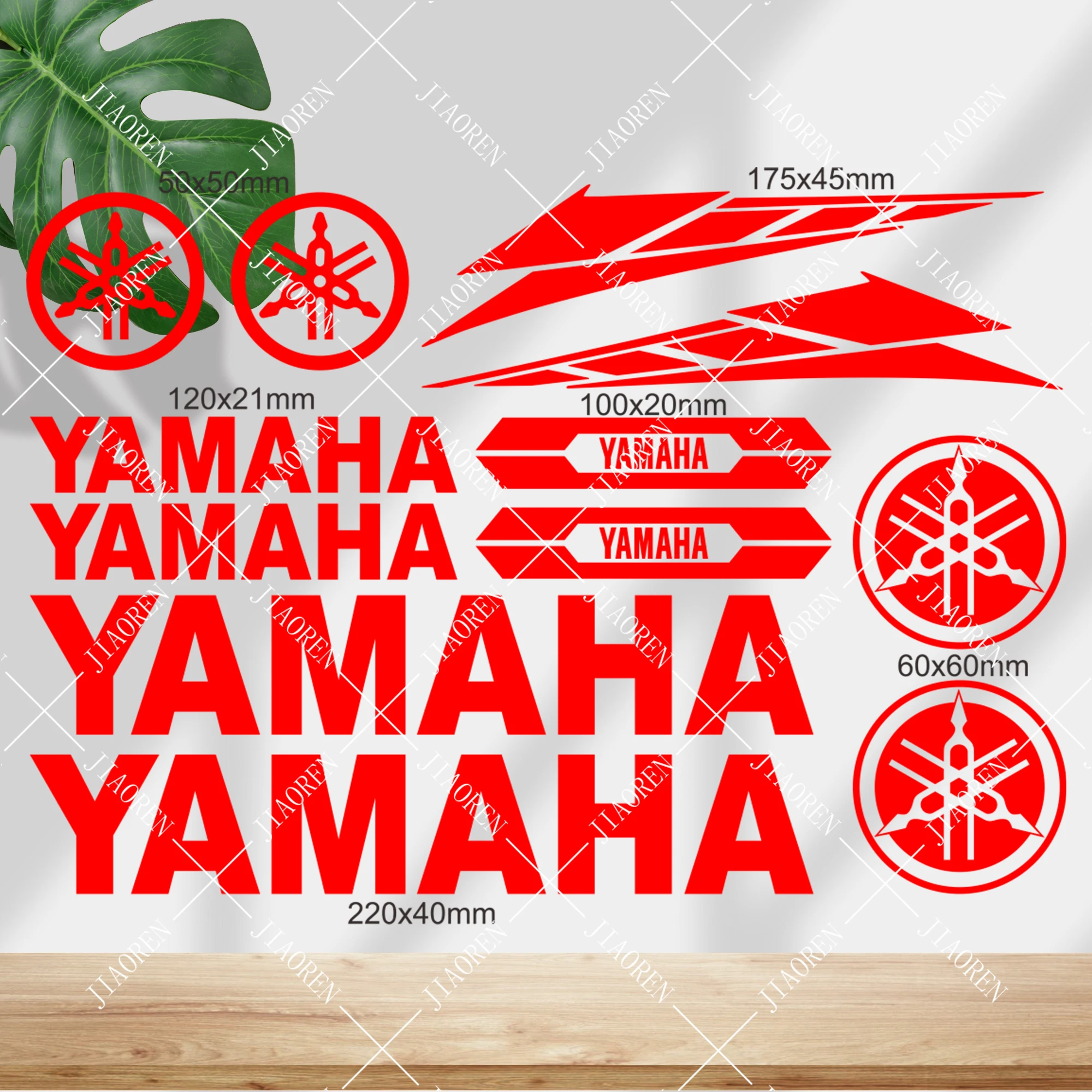 

Vinyl Red Yamaha Sticker Logo Motorcycle Tank Helmet Bike Car Decal Kit
