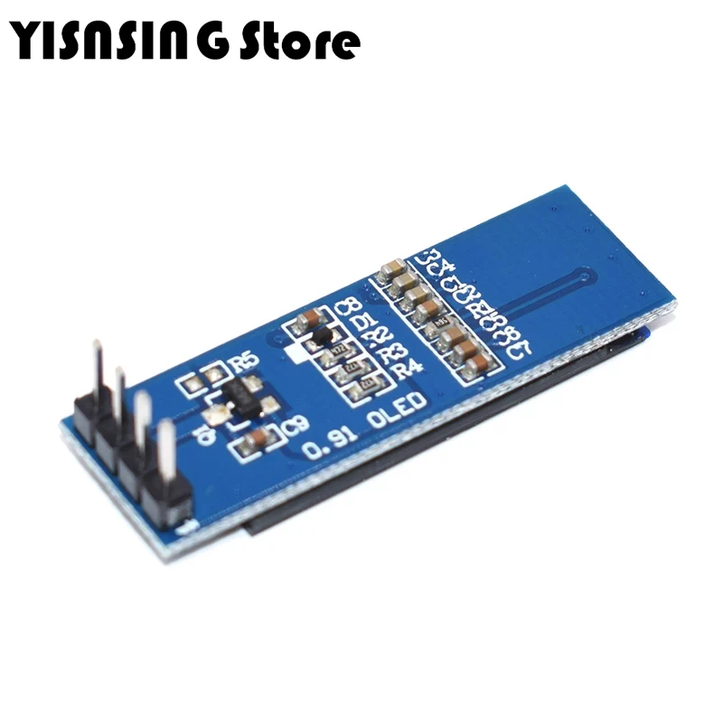 EstarDyn 0.91 Inch  I2C OLED Display Module White / BLUE /YelloW I2C OLED Screen Driver DC 3.3V~5V for Arduino