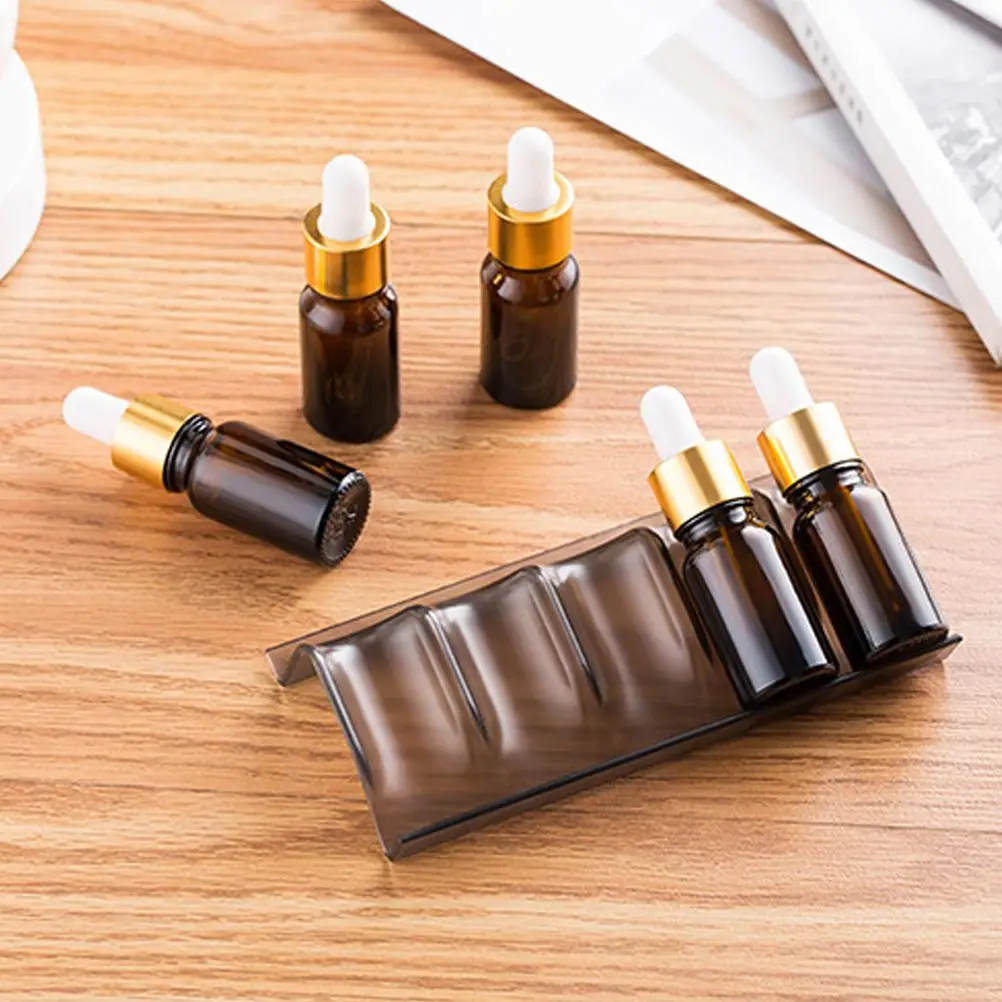 Essential Oil Bottle Storage Rack 5 Slots Recyclable Friendly Pressure Resistant Desk Home Office Organizer