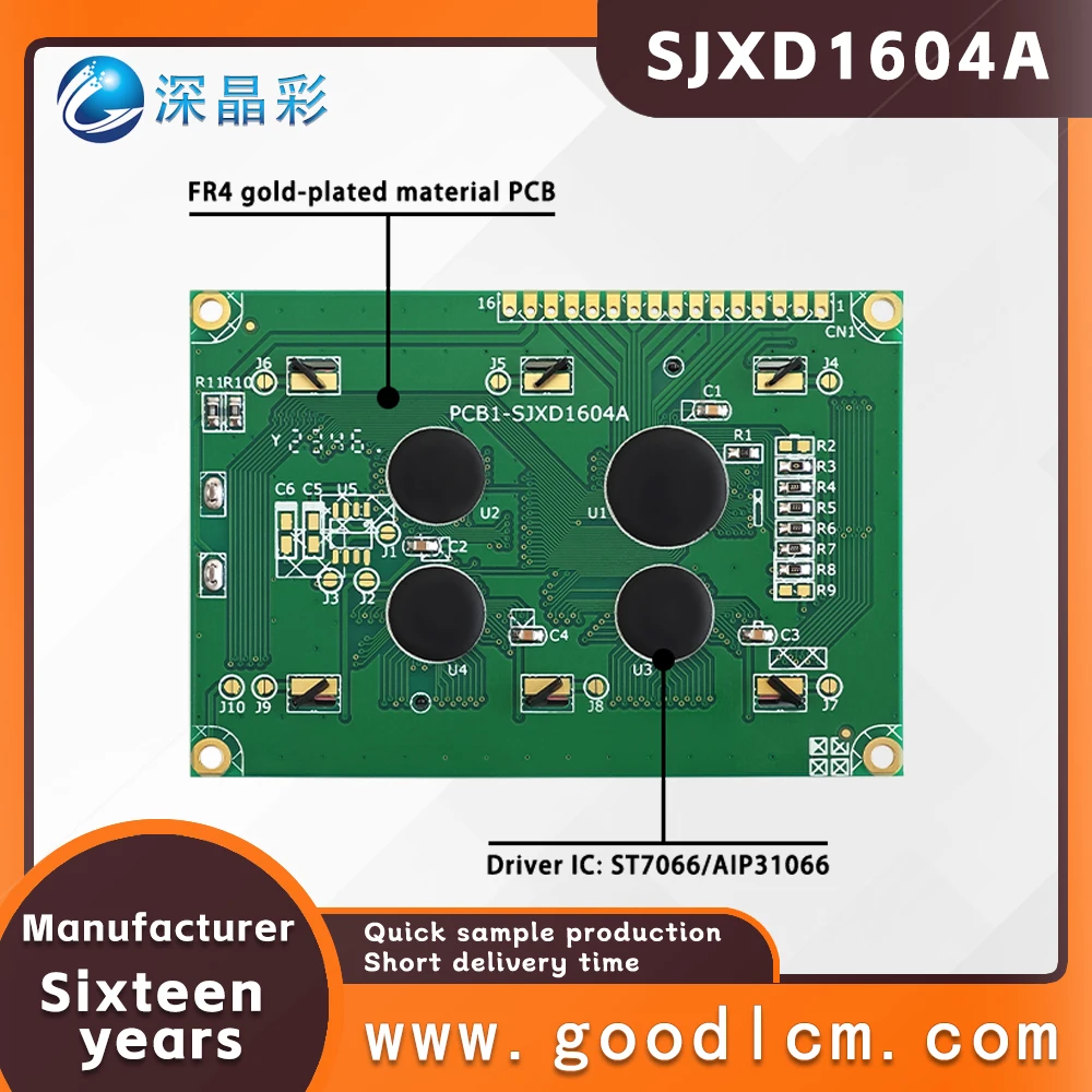 Russian language LCD 1604 character screen SJXD1604A FSTN White Positive 16*4 dot matrix LCD screen low-power LCM display module