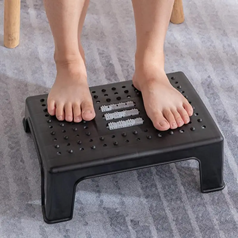 Under Desk Footrest Ergonomic Foot Stool with Massage RollersMassage Foot Stool Under Desk For Home Office Toilet